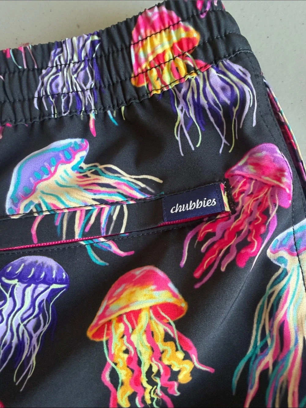 Chubbies Boys 'Don't Be Jellies' Jellyfish Swim Trunks Size Youth Medium 10/12